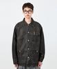 Dimitri Black French Work Jacket_Pu Washed Black