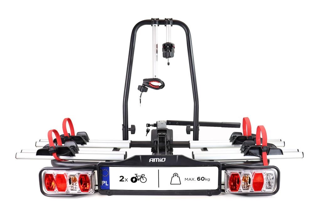 Towbar Mounted Car Bike Rack - E-Bike - 2 Bikes Tbc-02/2 Amio-02585