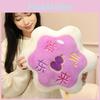 Peach Blossom Plush Pillow Cushion With Embroidery Details For Home Decor And Gift
