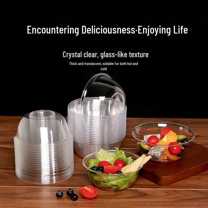 Premium Clear Disposable Plastic Bowls