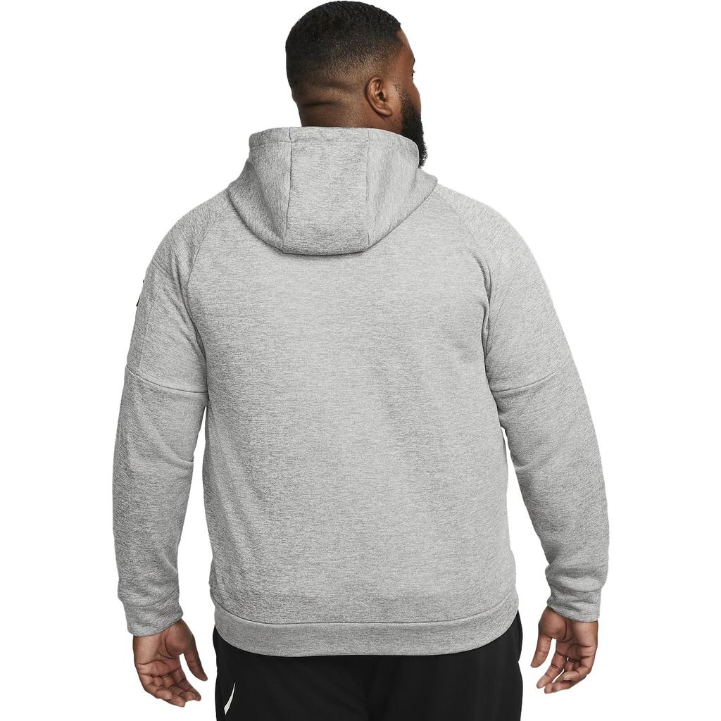 Nike Therma-FIT Solid Logo Print Zip Hoodie Jacket Men Outerwear Grey DQ4831-063