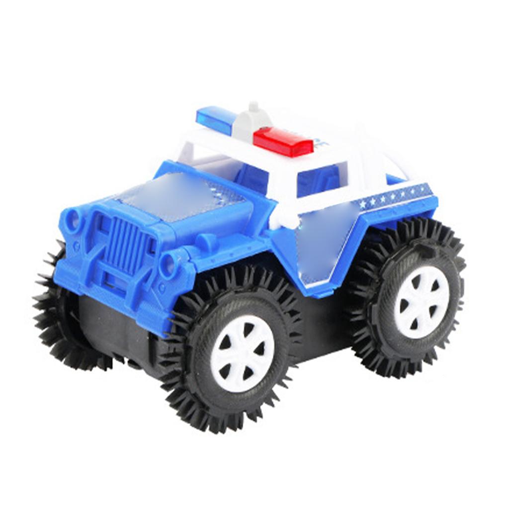 Kids Electric Flipping Truck Automatic Flipping Stunt Simulation Policed   Flipping Vehicle Toy for Boys Girls