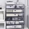 Desktop Storage Box Organizer Drawer-type Transparent Dormitory Study Table Stationery Storage Box Acrylic Desk Pen Book Rack