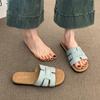Damsandaletter 2025 Snygga Sommarmode Platta Strandtofflor
