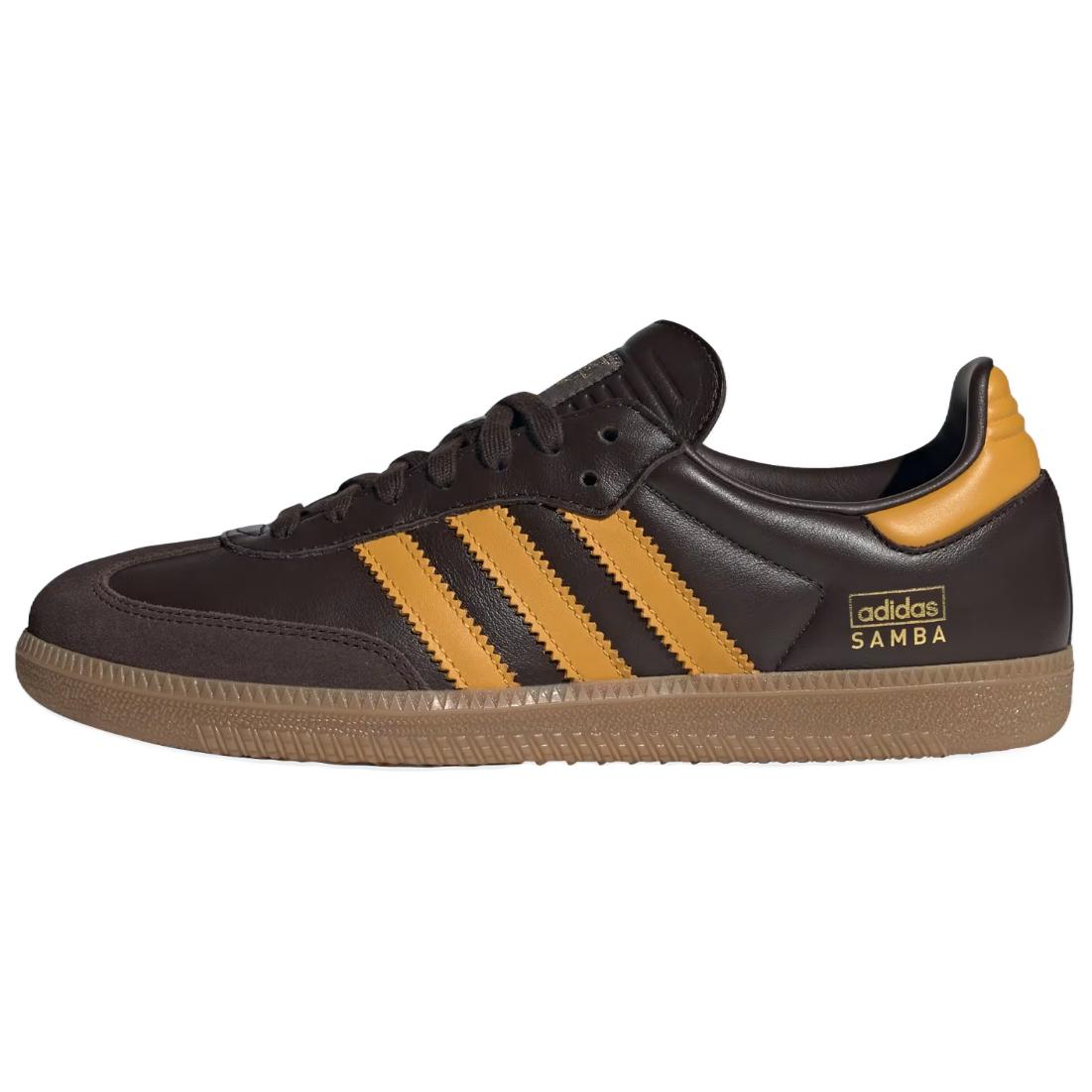 Samba Adidas Originals Og  Dark Brown Yellow  IG6174 36