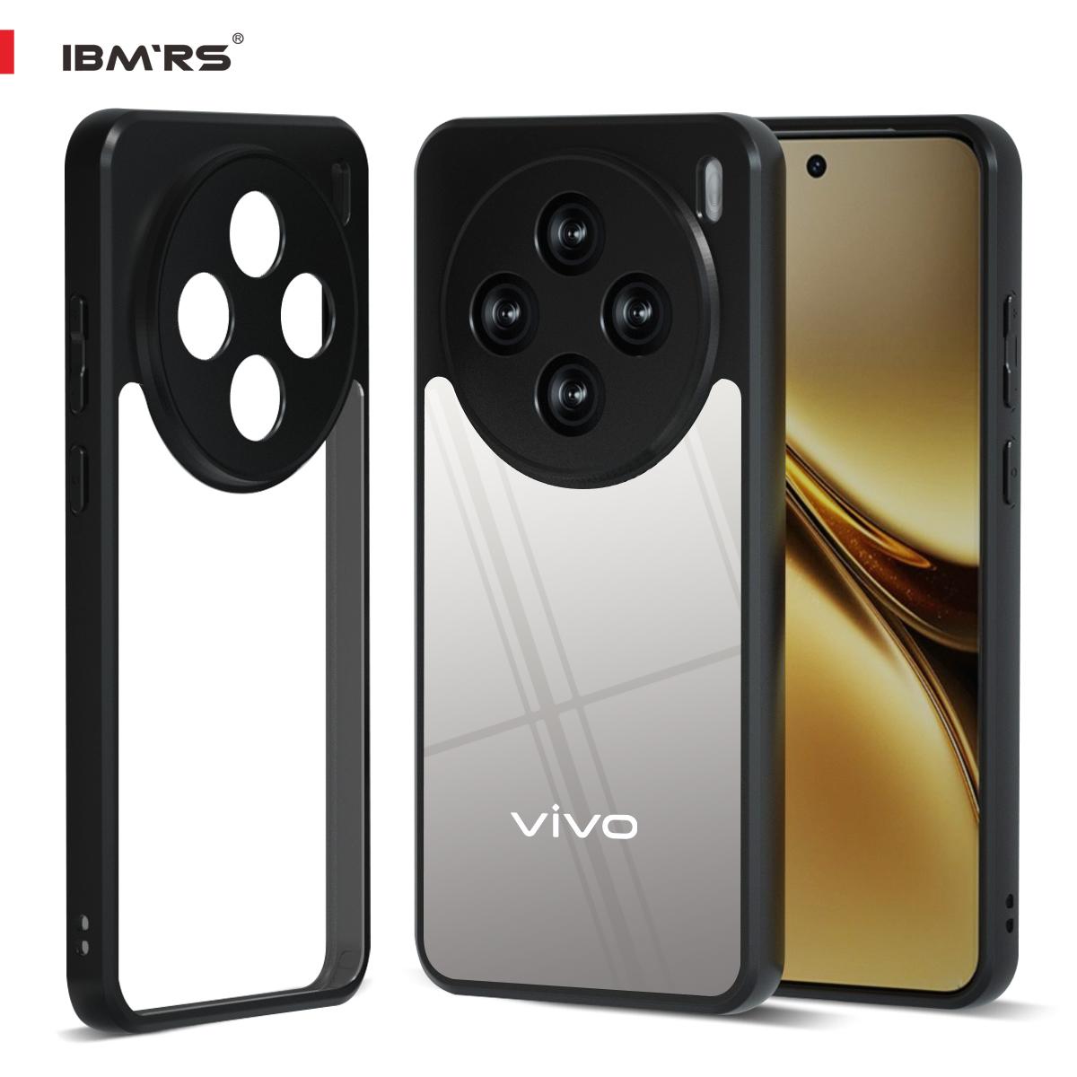 

(В комплекте ремешок на запястье)Чехол IBMRS для vivo X200, ультратонкий, удобный для кармана, приподнятые края защищают камеру и экран - черный камуфляж transparent прозрачный