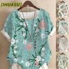 Women's Fashion Casual Short Sleeve O-Neck Blouses & Shirts