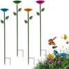 1 Pack/4 Pack Colorful Bee Bath Metal Bee Water Feeder  Outdoor Garden Yard Decor