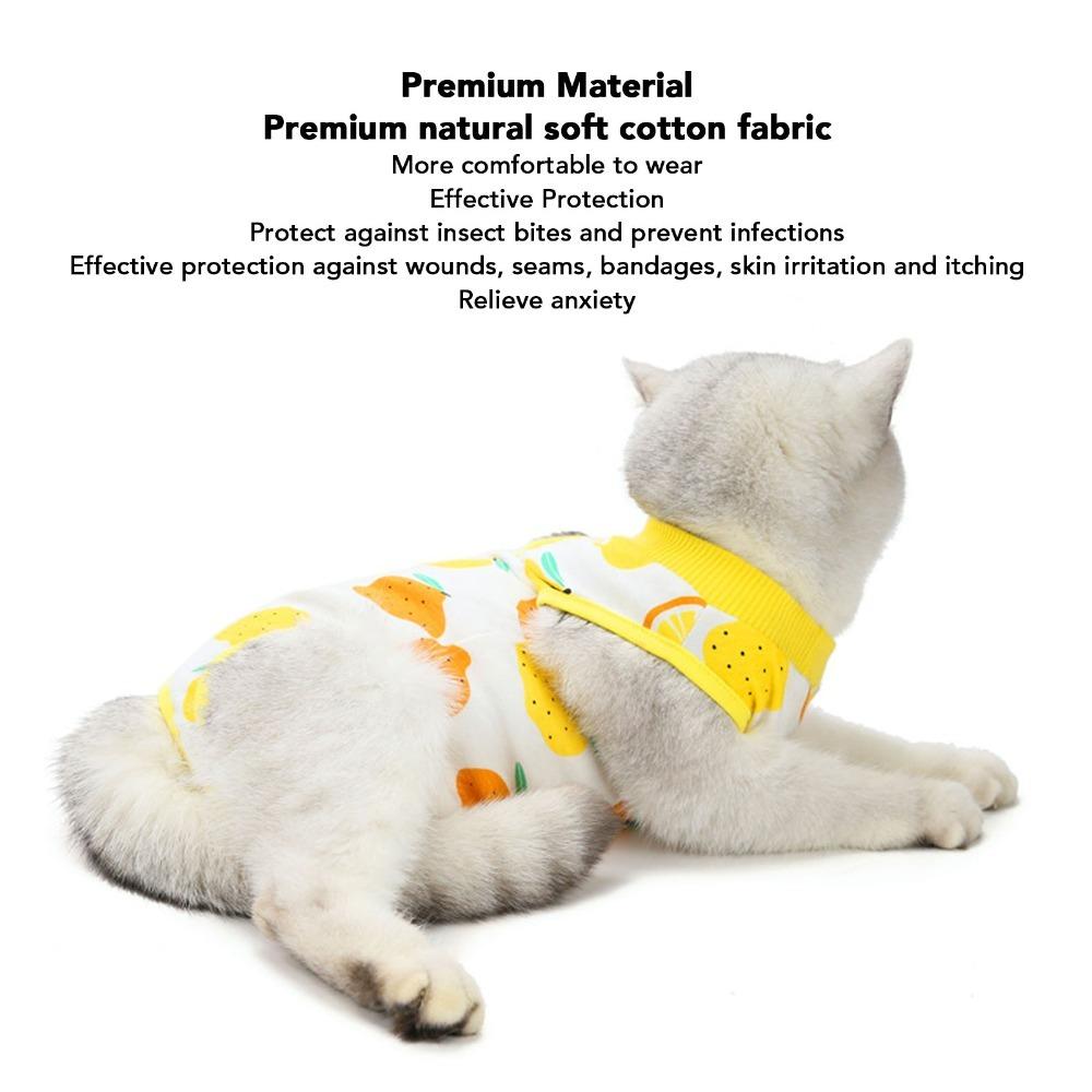Prevent Licking Cat Surgical Recovery Suit Breathable Cat Onesie  Post-Surgery Recovery