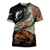Fashion Carp Fishing Shirt Outdoor Fishing T-Shirts Summer Casual T Shirts Man Oversized T-Shirt Short Sleeve Tee Tops Clothing