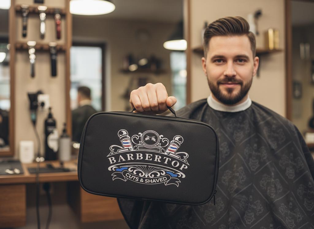 Barbertop Hairdressing Cosmetic Bag Case for Accessories and Tools