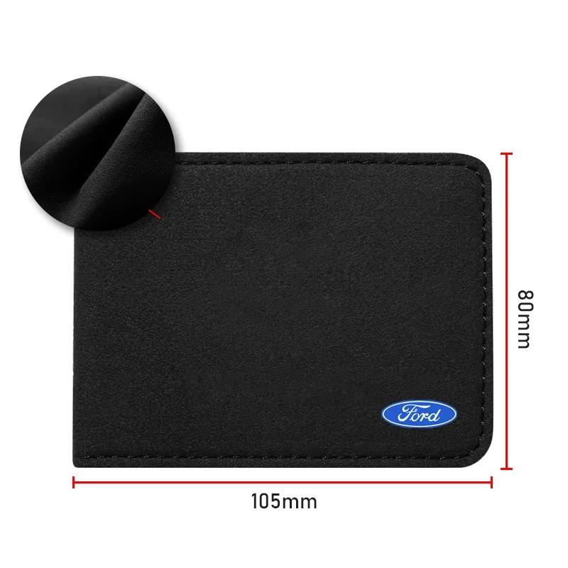 New 2026 Car Sticker Car Driver License Holder Carbon Fiber Card Bag For Ford Focus Mondeo C-max Fiesta 2009 2010 Ranger Fusion