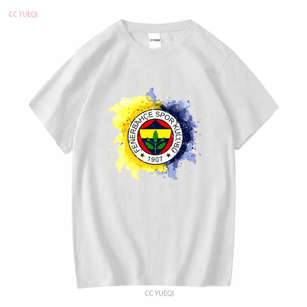 Nové Limitované Tmavé Fenerbahce Istanbul Akvarelový Design Klasické Tričko s dlouhým nebo krátkým rukávem vintage Prané módní grafika
