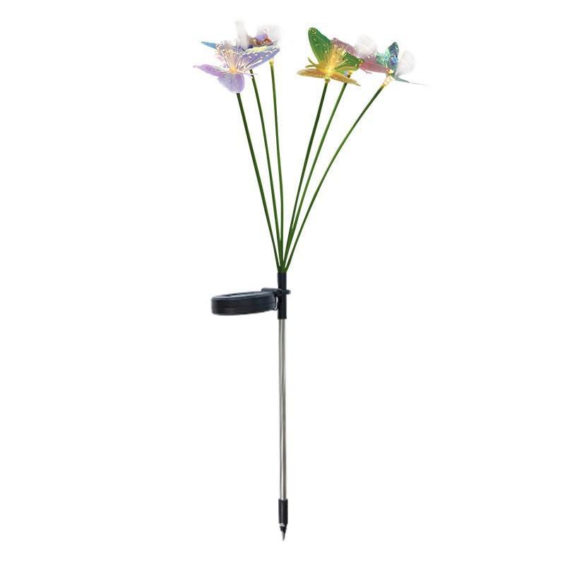 Solar Butterfly Fiber Optic Light - Waterproof Outdoor Garden Decoration