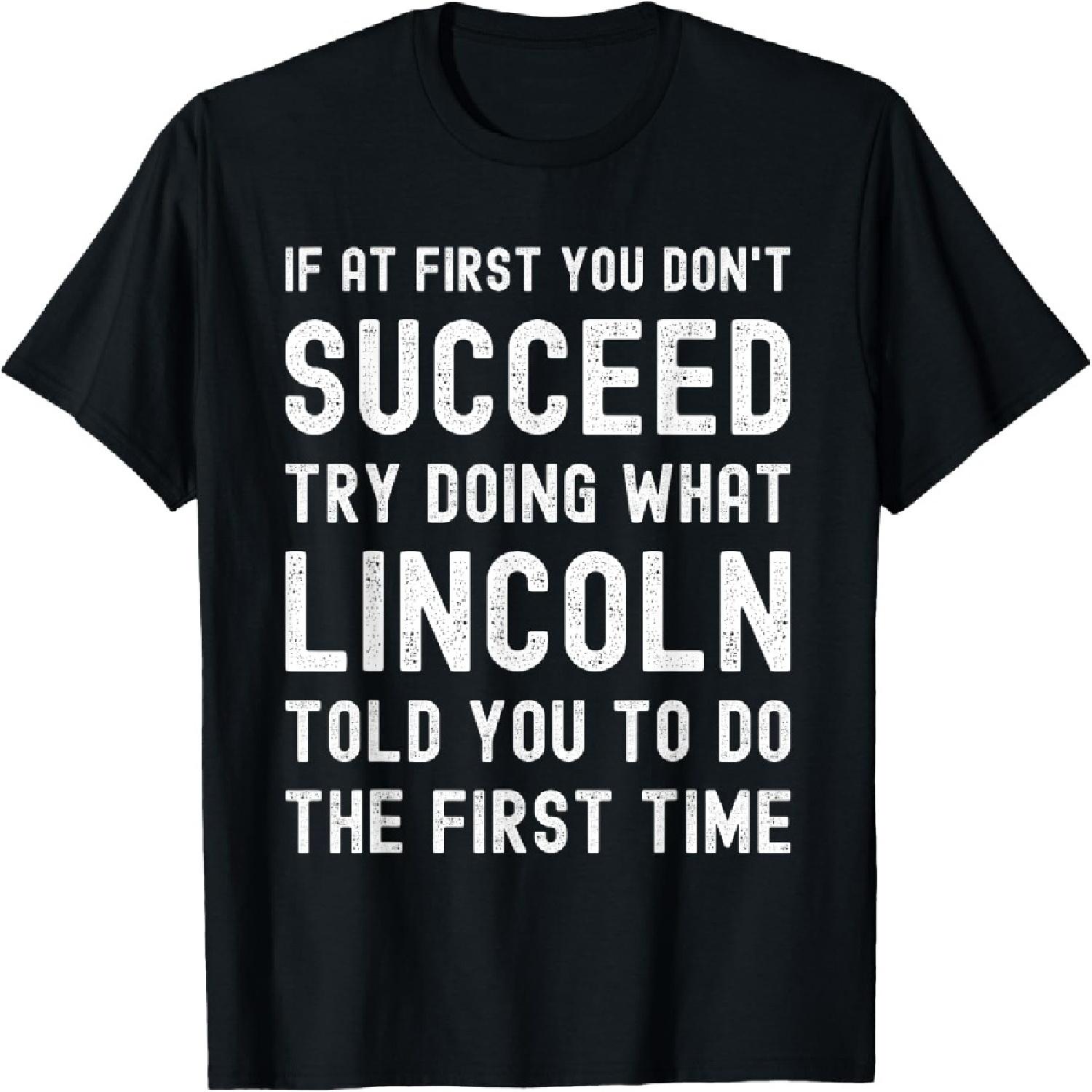 Funny Listen To Lincoln Joke Vintage T-Shirt XXXXXL разноцветный