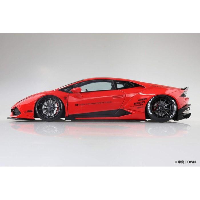 Aoshima 1/24 Liberty Walk Series No.15 LB Works Lamborghini Huracan Ver.1 Plastic Model Kit (Red)