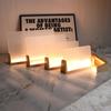 U-shaped Frame Light Base Wooden LED Display Base Pedestal Wood Night LED Light Lamp Base for Acrylic Crystal Glass