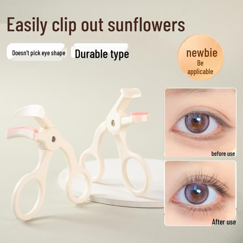 Top-Selling Portable Natural Curl Eyelash Curler - No Pinch Design for Long-Lasting Hold