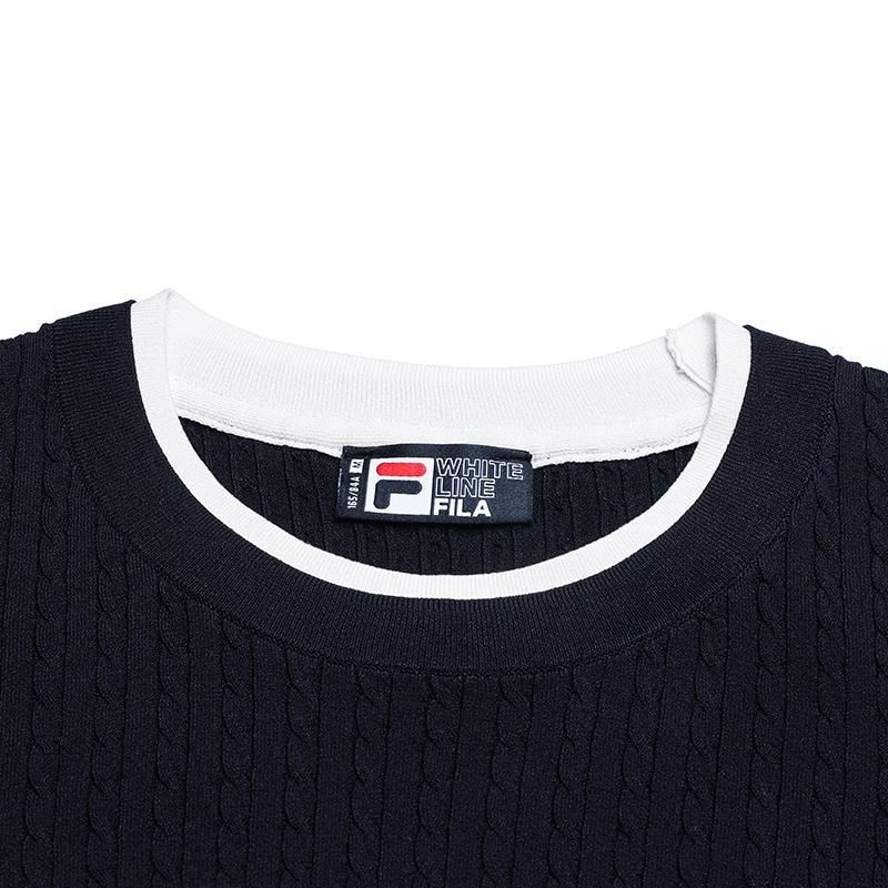 Fila Heritage Fashion Simple Versatile Skin-Friendly Soft Short Sleeve Dress Women Dresses F11W638328FDB