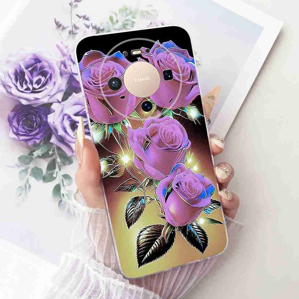 For Huawei Mate 80 5G 2025 Case VYG-AL00 Soft Silicone Sweet Heart Painted Cover Case For Huawei Mate80 Mate 80 TPU Fundas