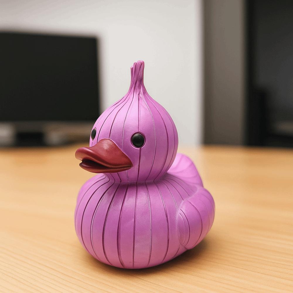 Resin Whimsical Vegetable Duck Ornament Cute Animal Sculpture Micro Landscape Duck Statue  Office
