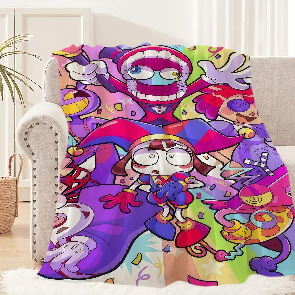 

Cartoon T The A Amazing Digital C CircuS Blanket For Soft Throw Blanket for Picnic Bed Sofa Home Bedroom Cozy Warm Comfortable 75x90cm