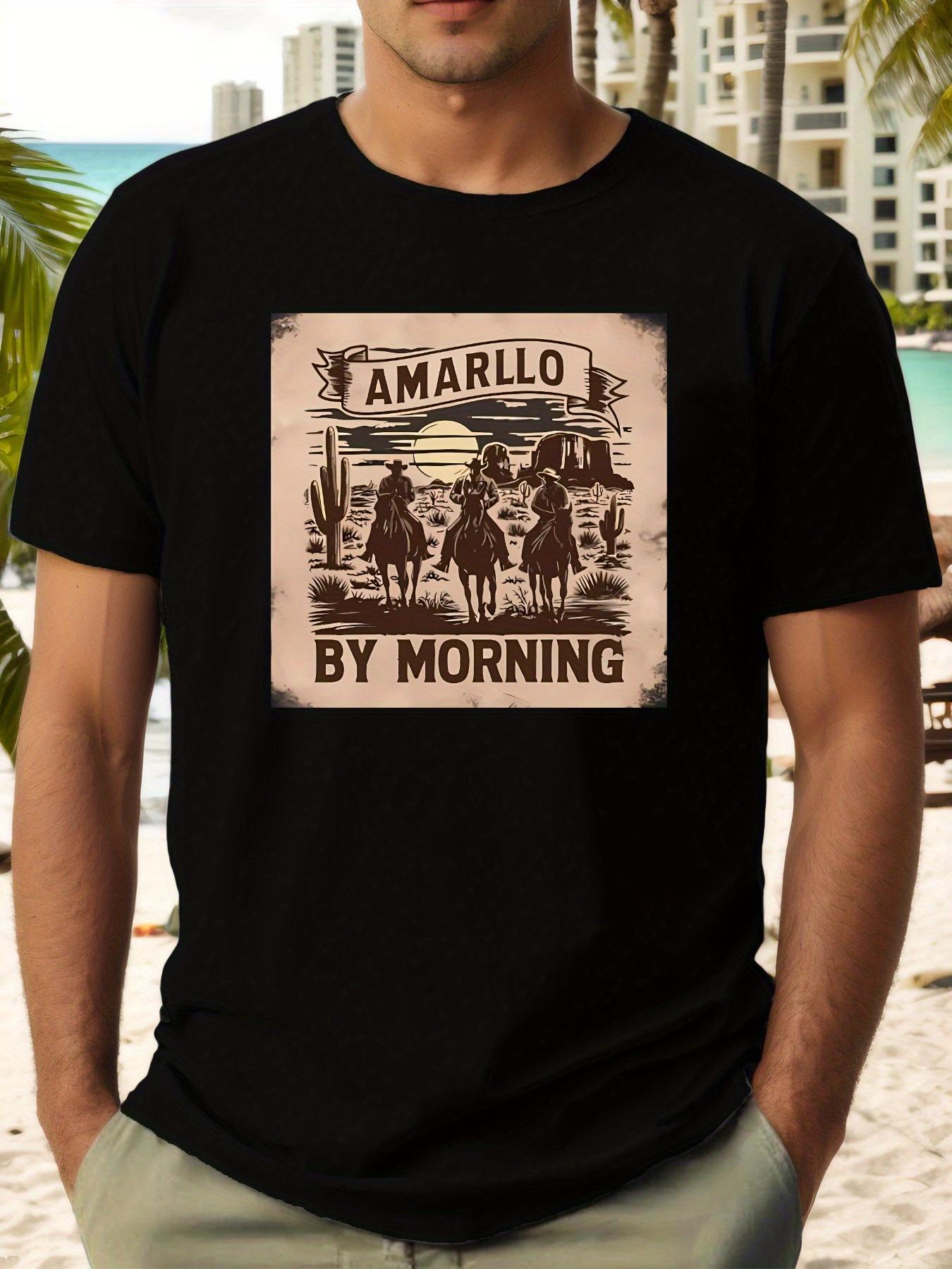 Cowboy Graphic Summer Simple Stylish Short-Sleeve T-shirt XXXXL