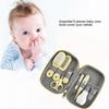 Baby Care Kit. 8 Pieces Professional Newborn Grooming Kit Toiletry Bag Baby Birth Baby Nail Care Set Grooming Brush Kit (yellow