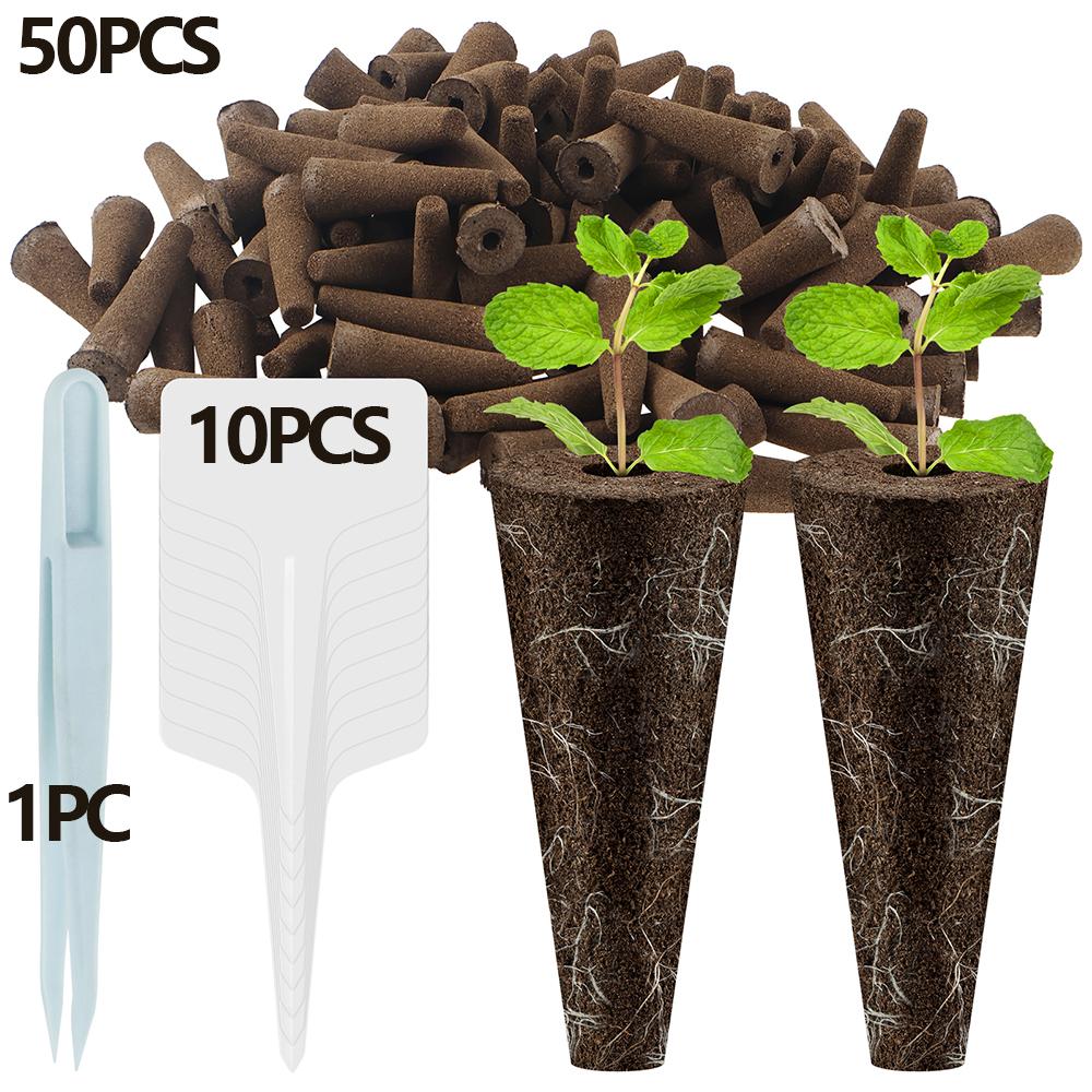 50 Stück Samen-Wachssponsoren Ersatz-Wurzelwachssponsoren Professionelles Samen-Starter-Kit Garten-Zubehör für Hydroponik-System