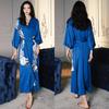 Yao Ting Women's Plus Size Satin Chiffon Pajamas - Summer Ice Silk Luxury Sleepwear & Bathrobe Set