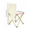 Tragbarer Campingstuhl Faltbarer Angelhocker mit Rückenlehne für Strand, Angler