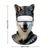 3D Animal Balaclava Mask Sun Protection Windproof Full Face Mask Ice Silk Lifelike Cooling Neck Gaiter Cycling/Party/Outdoor