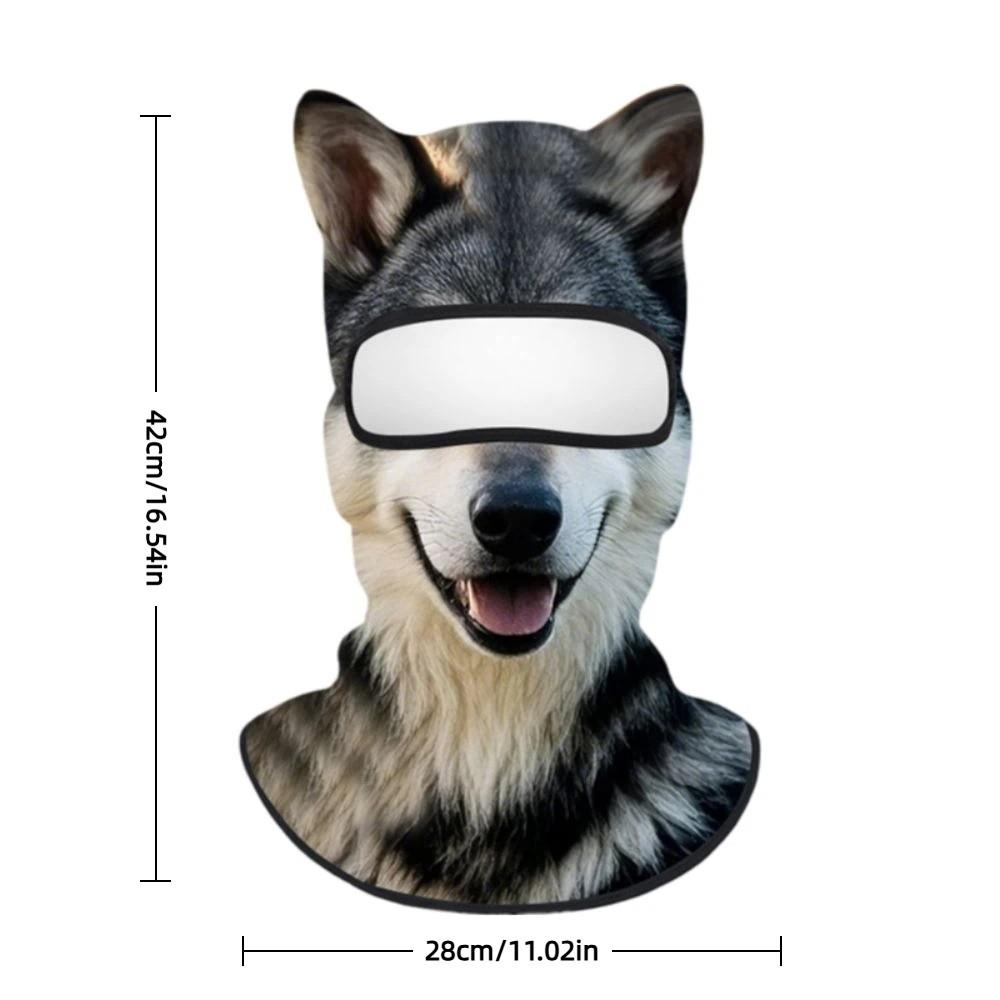 3D Animal Balaclava Mask Sun Protection Windproof Full Face Mask Ice Silk Lifelike Cooling Neck Gaiter Cycling/Party/Outdoor