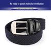 Unisex Woven Elastic Jeans Belt with Pin Buckle