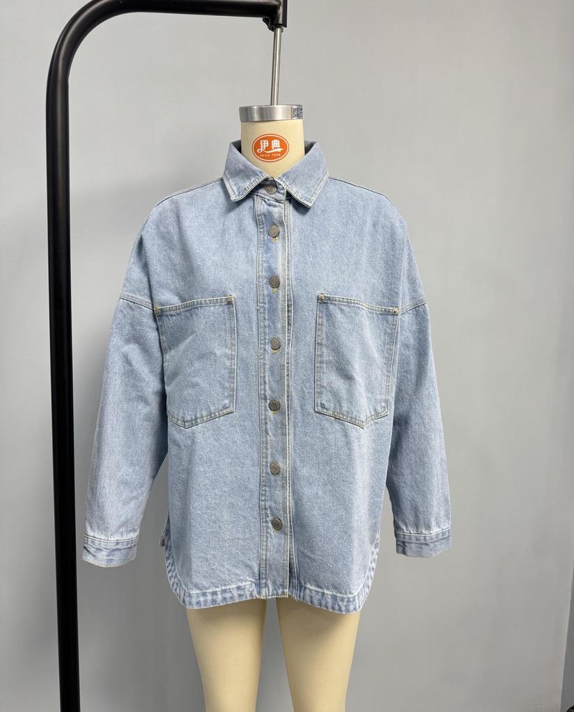 European & American Urban Casual Women's Washed Denim Jacket
