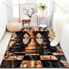 1PC Retro Chess  Art Pattern Carpet for Living Room Bedroom Bedside Sofa Floor Mat Modern Home Decor Area Rug Large Size