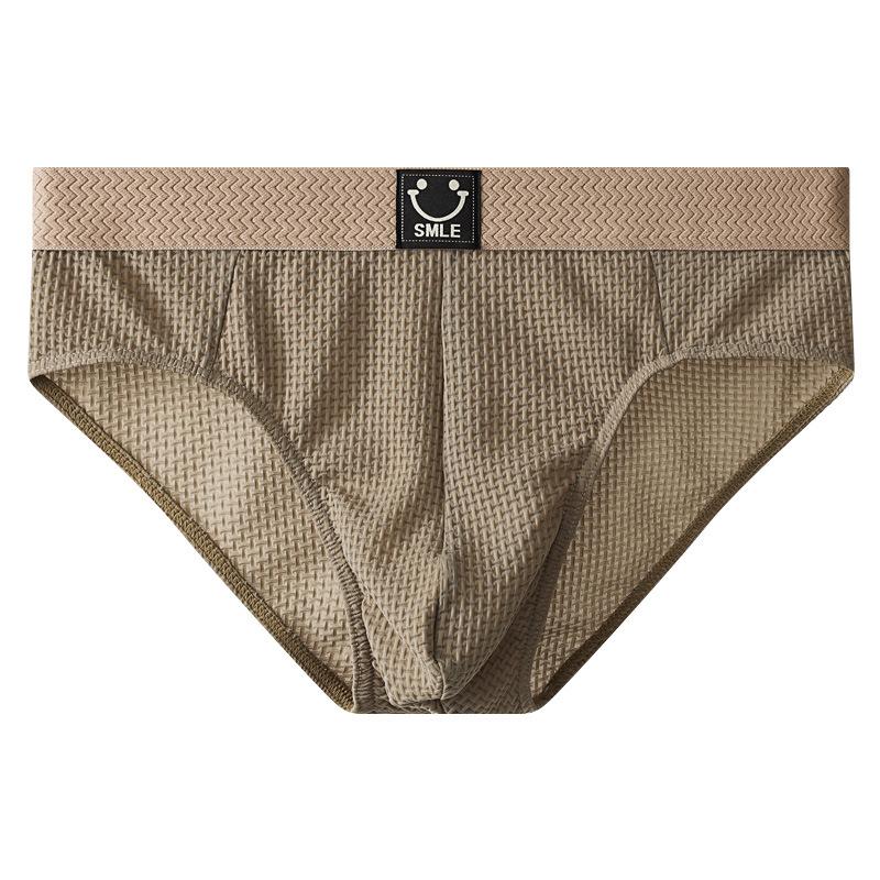 Ice Silk Men's Triangle Underwear Cool and Breathable in Summer for Young Men