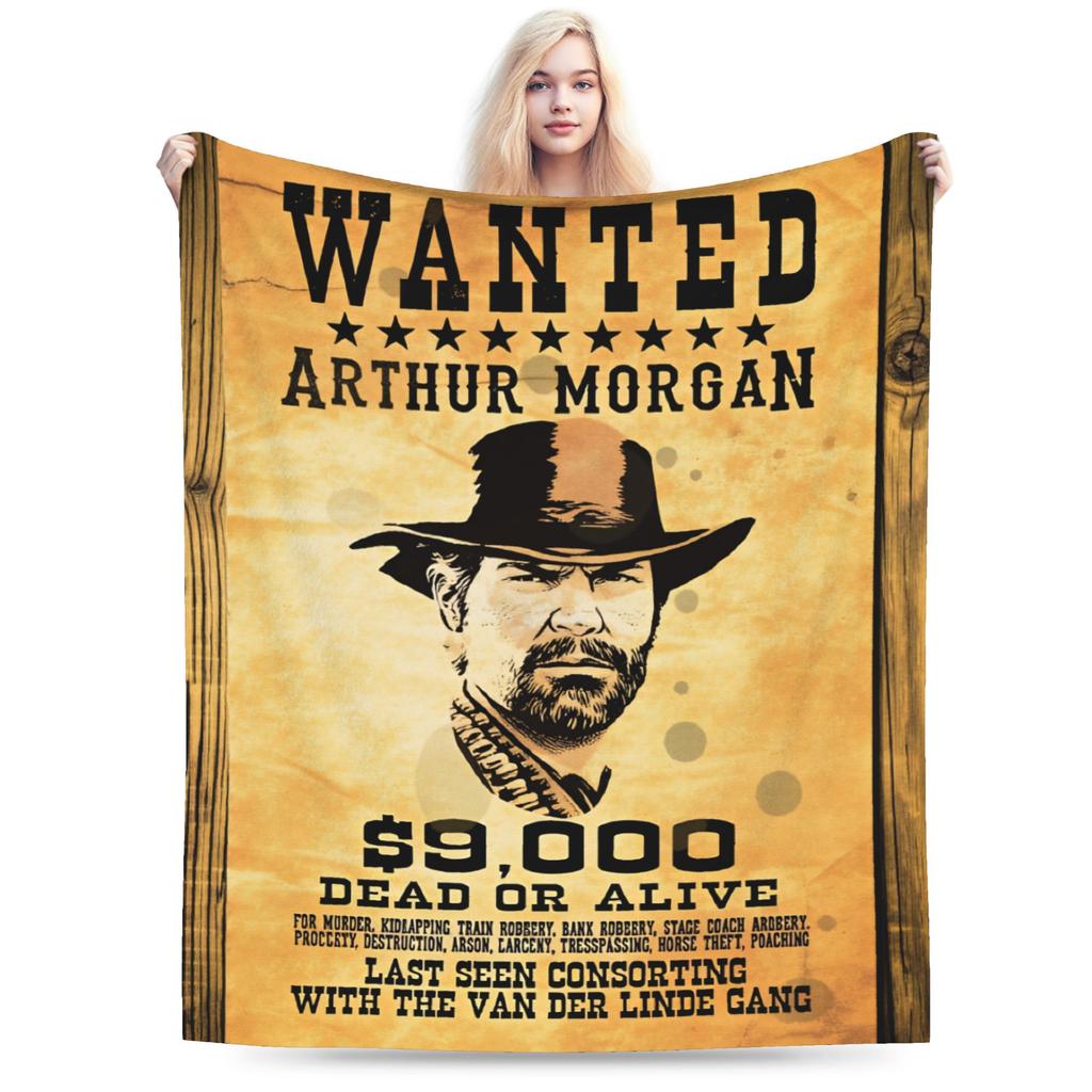 Arthur Morgan RDR Warm Soft Blankets  Boy Girl Plush Throw Blanket Couch Chair Flannel Bedspread Sofa Bed Cover