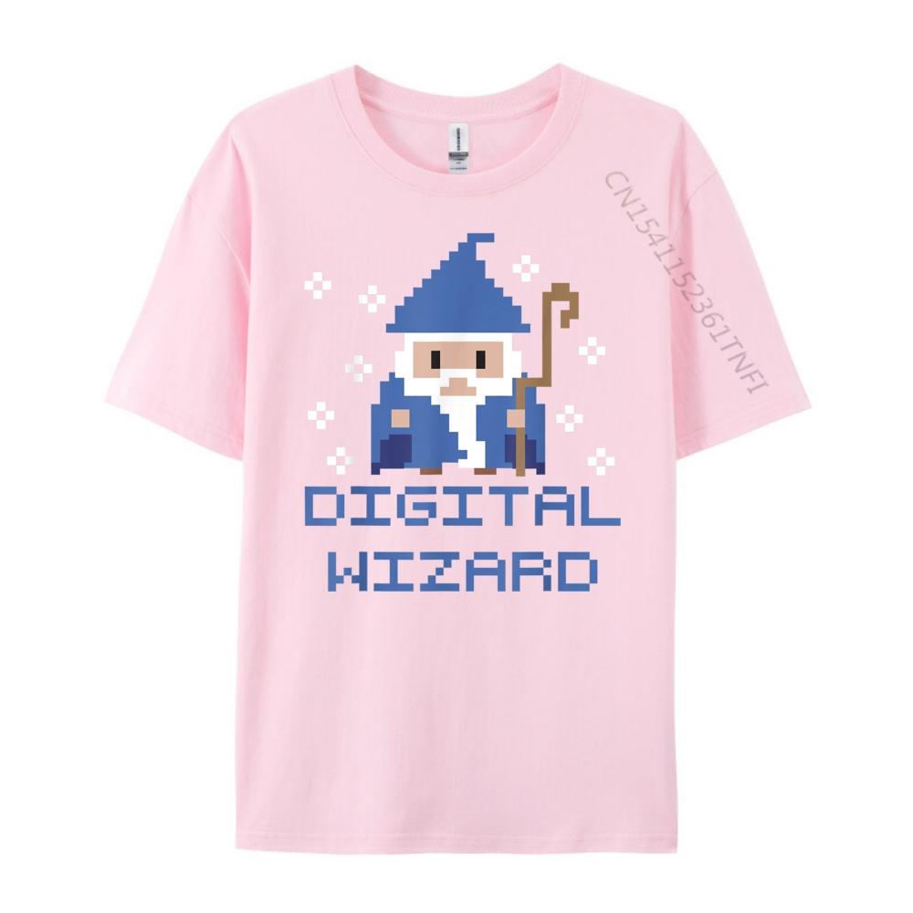Digital Wizard Tech It Support Computer Gamer Gaming Graphic T Shirts Men Cotton Christmas Shirt Tshirt