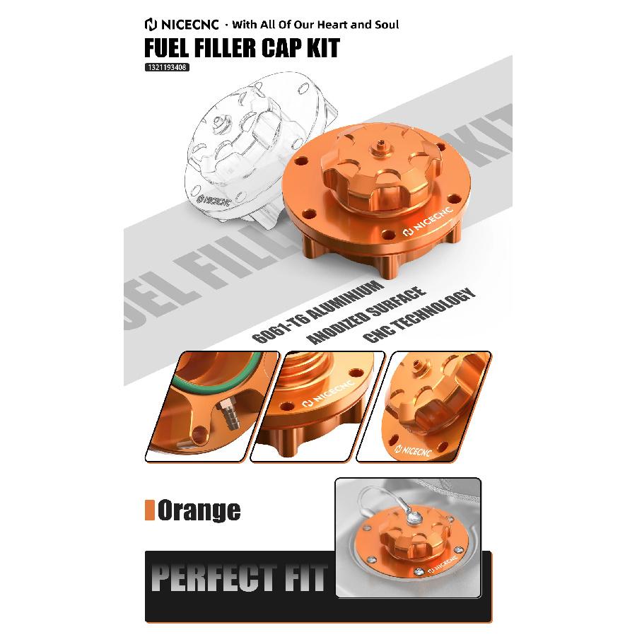 For KTM 790/890 Adventure R/S/Rally 2019-2023 NICECNC Fuel Filler Cap 790 890 ADV 790 890 Adventure R 790 890 Adventure R Rally