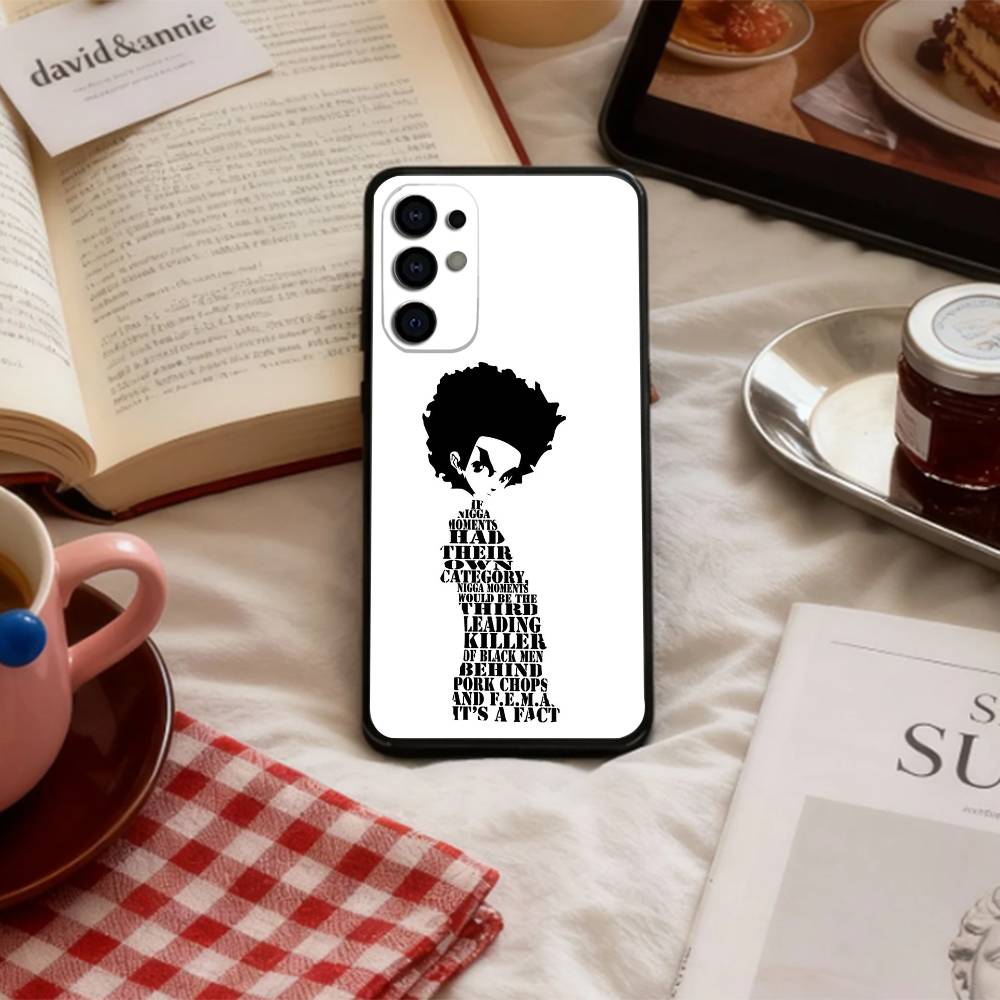 Cartoon Boys The B-Boondocks-es   Phone Case For Samsung S 25,24,23,22,30,21,10,9,Ultra,Plus,Lite,FE,4,5 G Soft Black Case