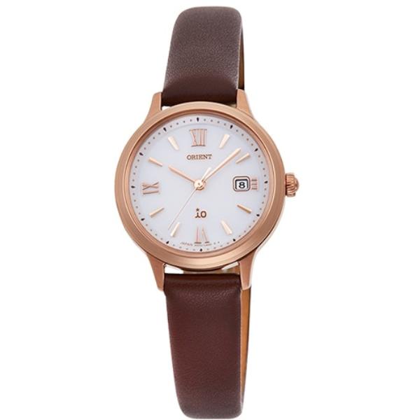 

Orient Женский RN-WG0410S (iO женский кожаный ремешок NATURAL&PLAIN) Круглые часы коричневые аналоговые