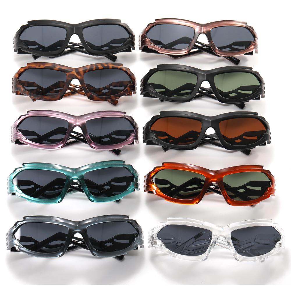 Superhot Eyewear 11417 Fashion 2023 Irregular Steampunk Shades Sporty Y2K Sunglasses