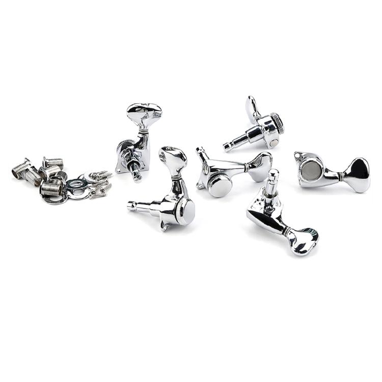Guitar String Tuning Pegs 3L3R Metal Guitar Tuners Metal Tuners Guitar Accessories Machine Head Locking Tuning Machines