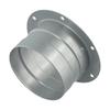 Metal Exhaust Duct Connector Flange Round High-temperature Resistant Straight Flange Adapter 75-300mm Pipe Air Vent Connector