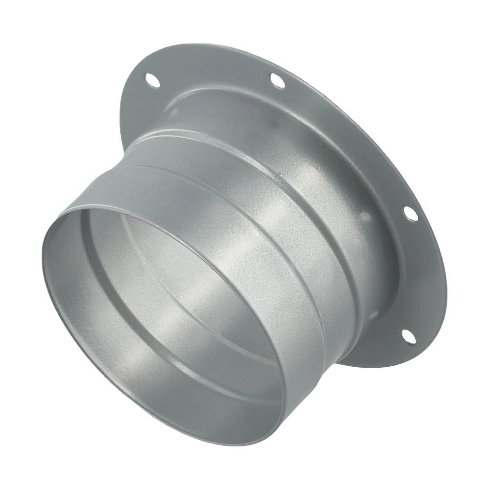 Metal Exhaust Duct Connector Flange Round High-temperature Resistant Straight Flange Adapter 75-300mm Pipe Air Vent Connector