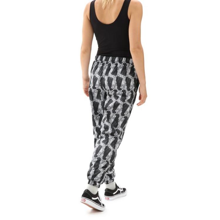 Vans X Opening Ceremony Collaboration Printed Casual Jogger Pants Women Bottoms Black VN0A5FRRPQE