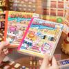 Japanese Stationery Stickers Book 24/48 Pcs Retro Cartoon Decorative Sticker Handmade Scrapbooking Accessories Journal Supplies