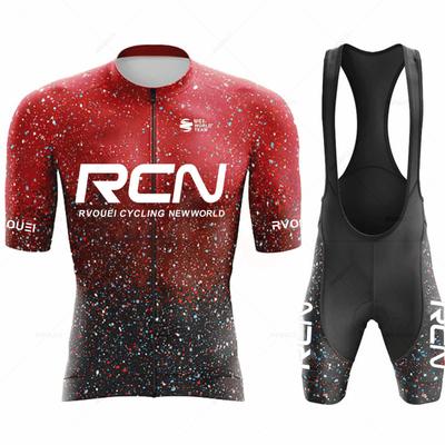 Summer Mountain Bike Sportswear Rcn Team Cycling Jersey Set Breathable Short Sleeve Bicycle Clothing Suit Ropa Maillot Ciclismo