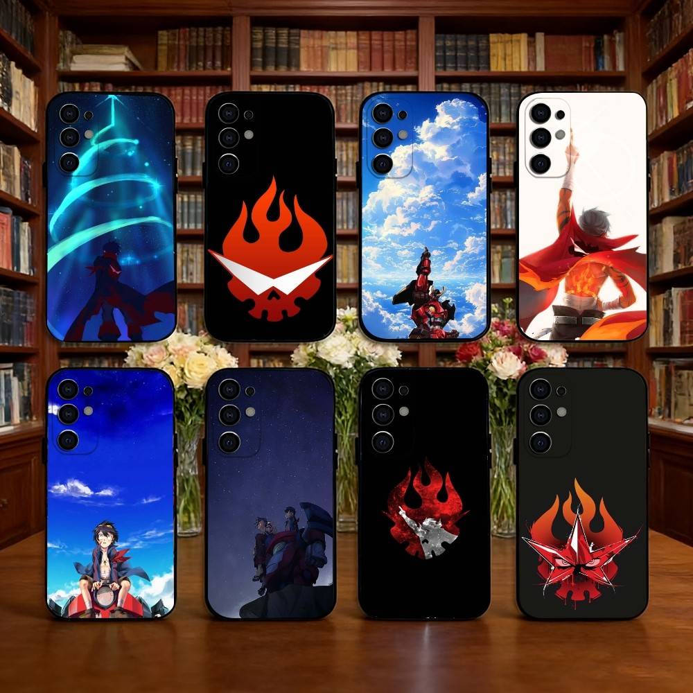 Anime G-Gurren L-Lagann Phone Case For Samsung S25,S24,S21,S22,S23,S30,Ultra,S20,Plus,Fe,Lite,Note,10,Black Cover
